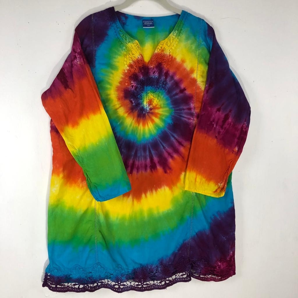 Colorful Tie-Dye Women's Top